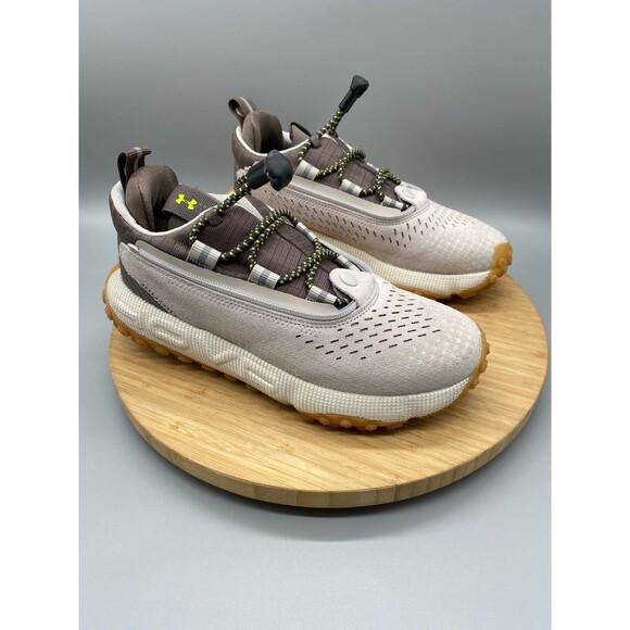 Under Armour Shoes Womans 7.5 Summit Fat Tire Trail Running Beige 3024921 - Picture 2 of 13